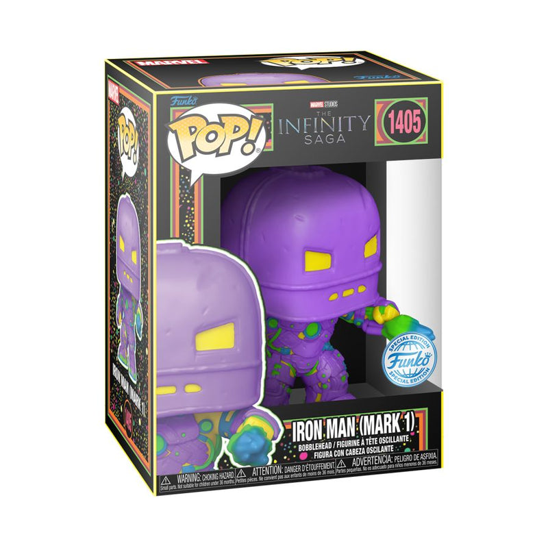 Marvel Comics - Iron Man Mark I (Infinity Saga) Black Light Pop! Vinyl [RS]