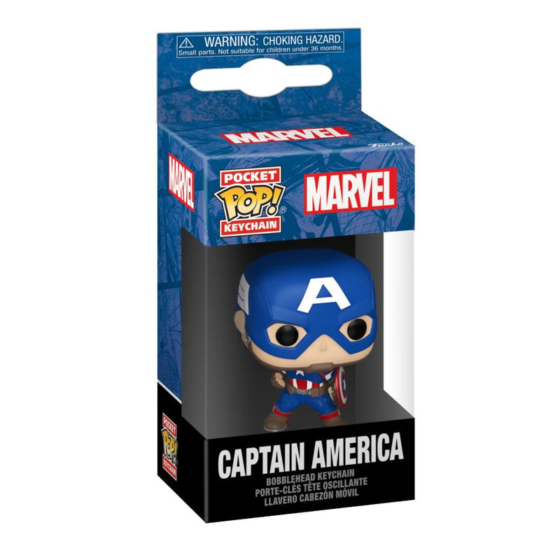 Marvel Comics - Captain America New Classics Pocket Pop! Keychain