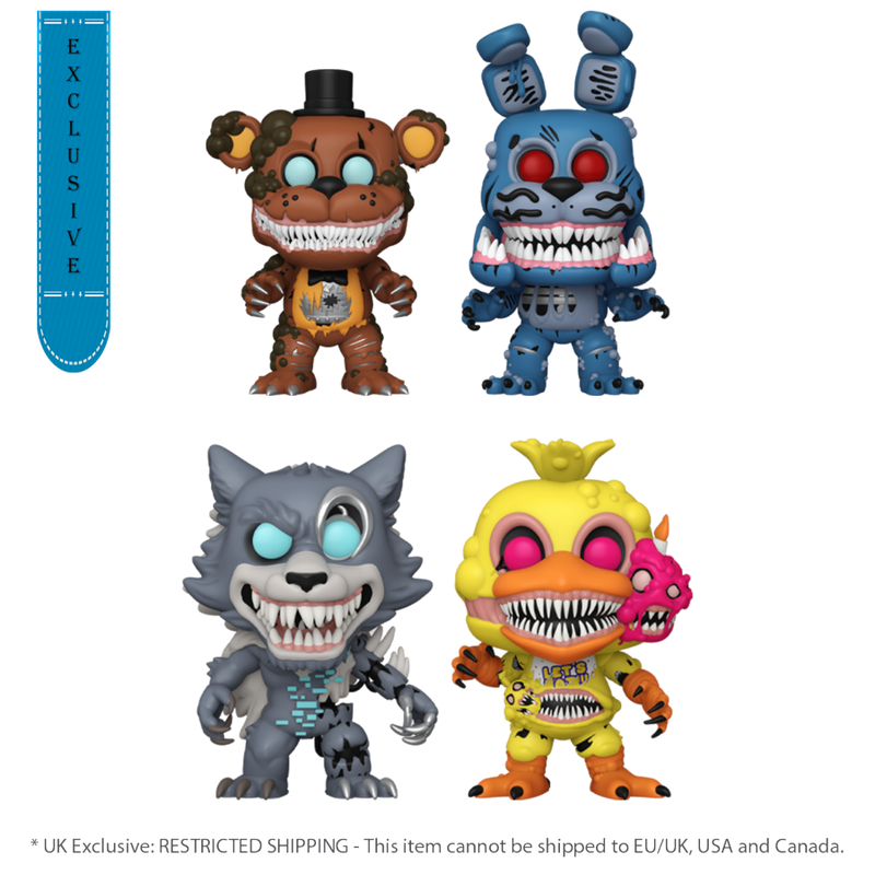 Five Nights at Freddy's - Twisted Ones Glow Pop! Vinyl 4-Pack [RS]