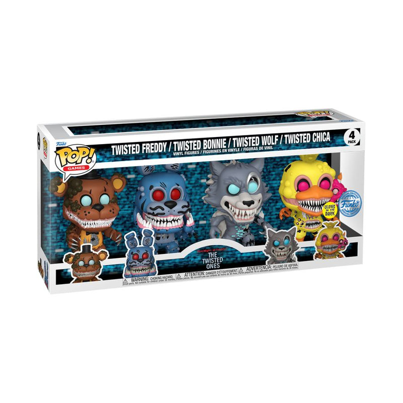 Five Nights at Freddy's - Twisted Ones Glow Pop! Vinyl 4-Pack [RS]