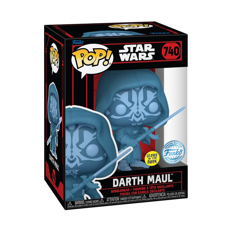 Star Wars: Darkside - Darth Maul (Hologram) Glow Pop! Vinyl [RS]