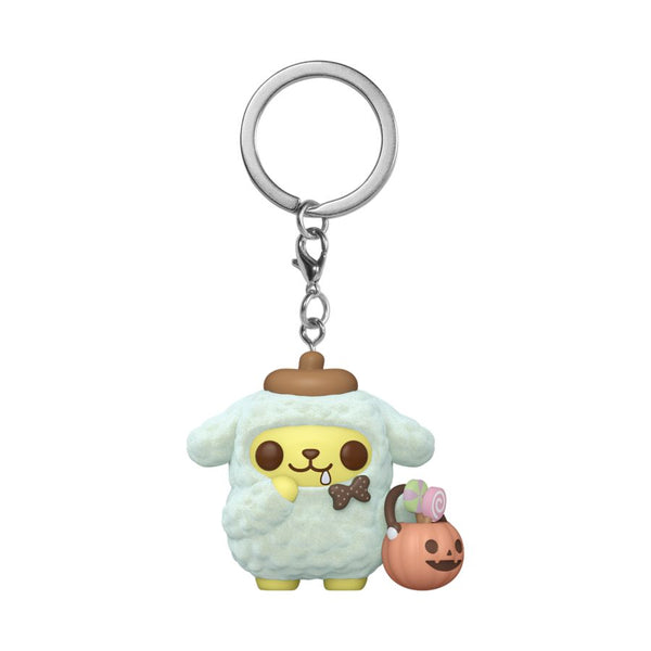 Sanrio - Pompompurin (Halloween) Flocked Pop! Keychain [RS]