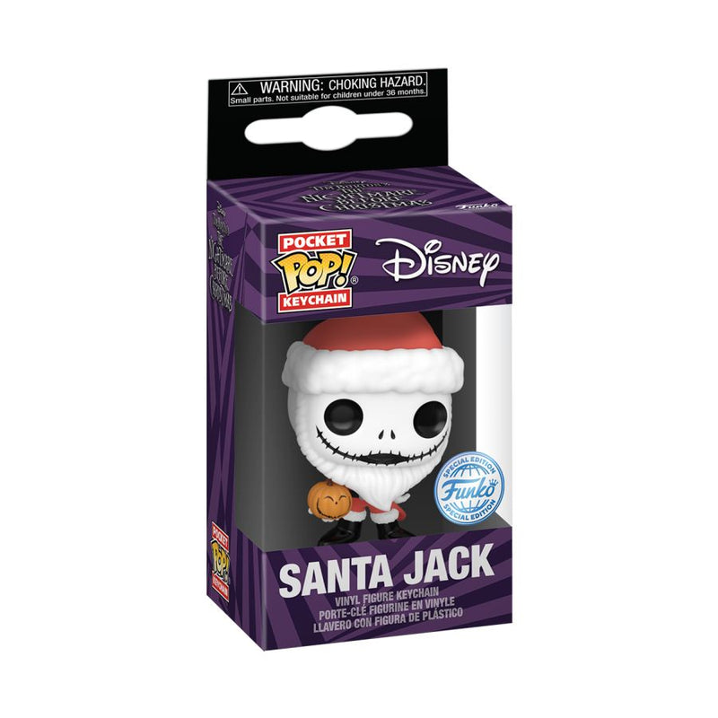 The Nightmare Before Christmas - Santa Jack (with Jack-o-lantern) Pop! Keychain [RS]