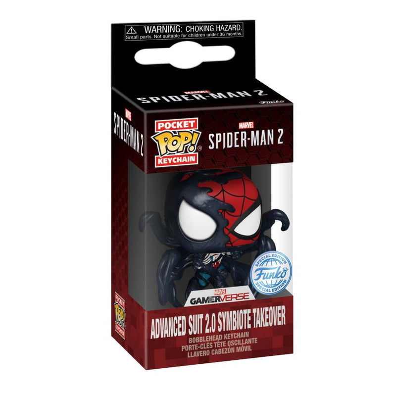 Spider-Man 2 (VG 2023) - Advanced Suit 2.0 (Symbiote Takeover) Pop! Keychain [RS]