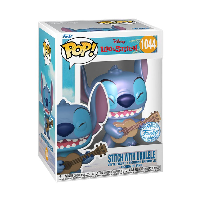 Lilo & Stitch - Stitch with Ukelele Pearlescent Pop! Vinyl [RS]