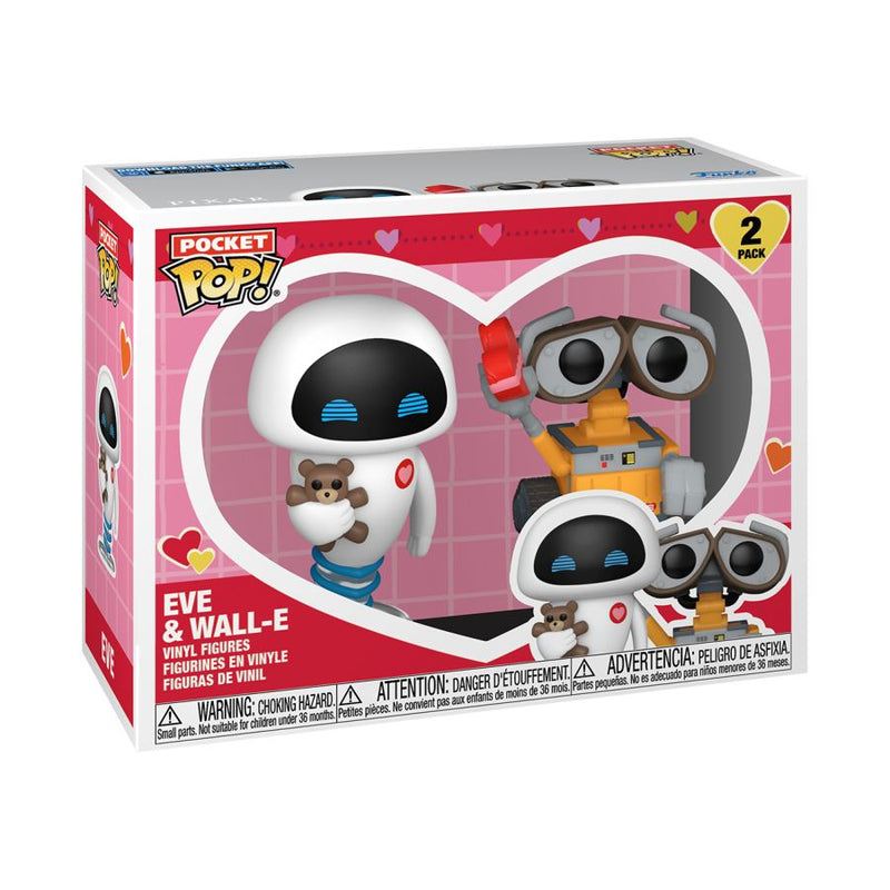 Wall-E - Eve & Wall-E Valentines Pocket Pop! 2-Pack