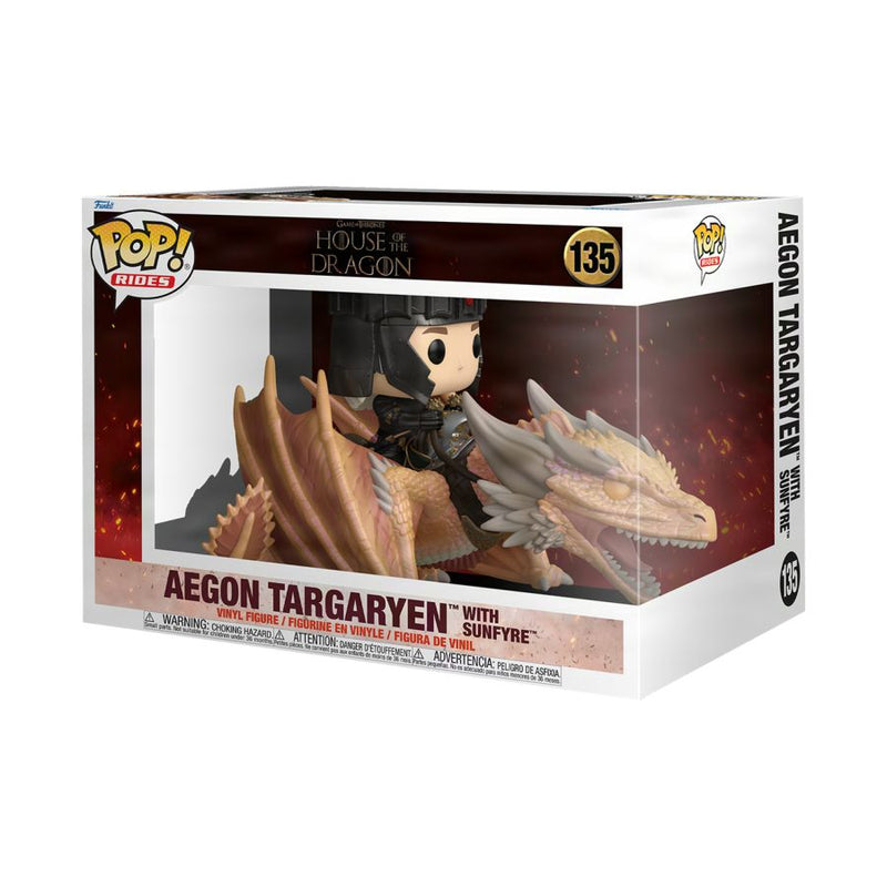 House of the Dragon - Aegon Targaryen with Sunfyre Pop! Ride