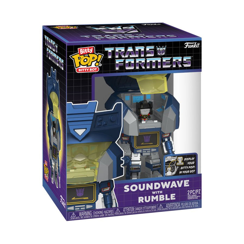 Transformers - Soundwave with Rumble Bitty Pop! Bot