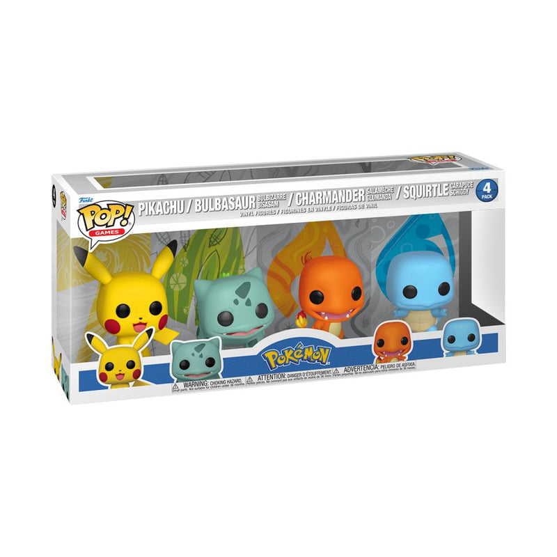 Pokemon - Starters US Exclusive Pop! Vinyl 4-Pack [RS]