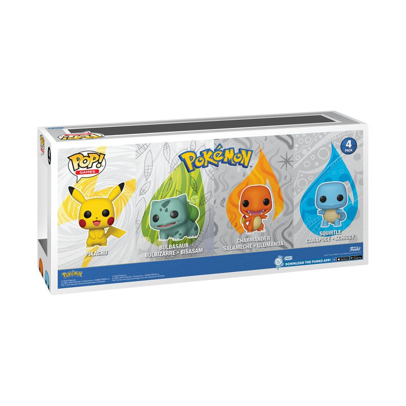 Pokemon - Starters US Exclusive Pop! Vinyl 4-Pack [RS]