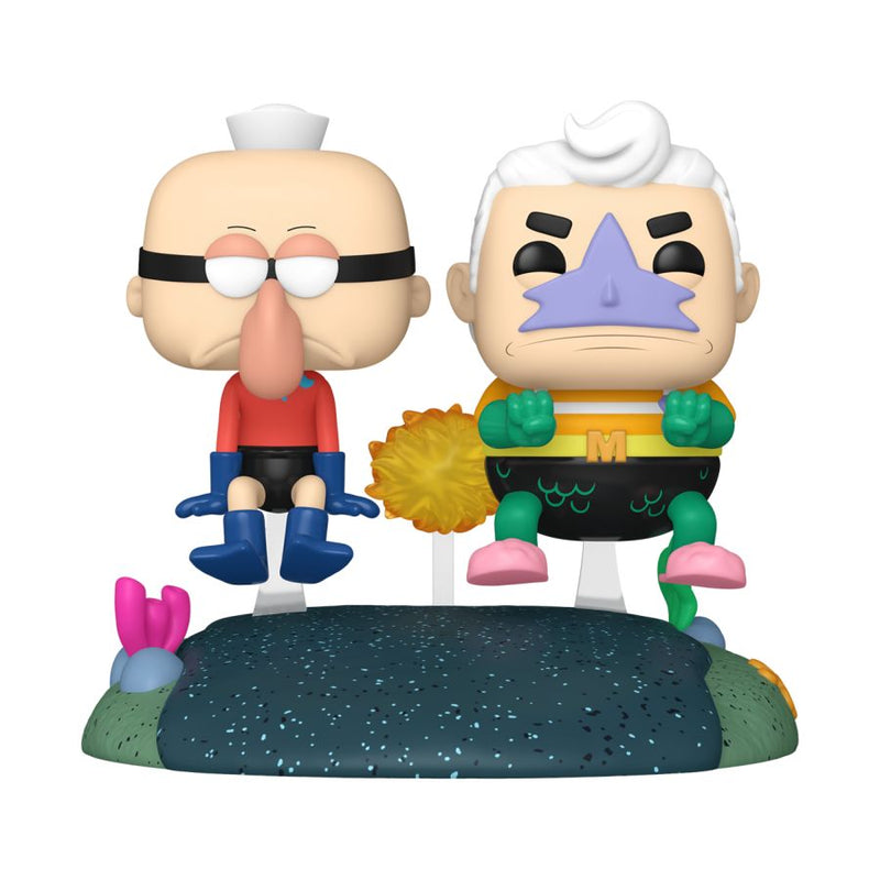 Spongebob Squarepants - Mermaidman & Barnacleboy with Invisible Boat Pop! Ride [RS]