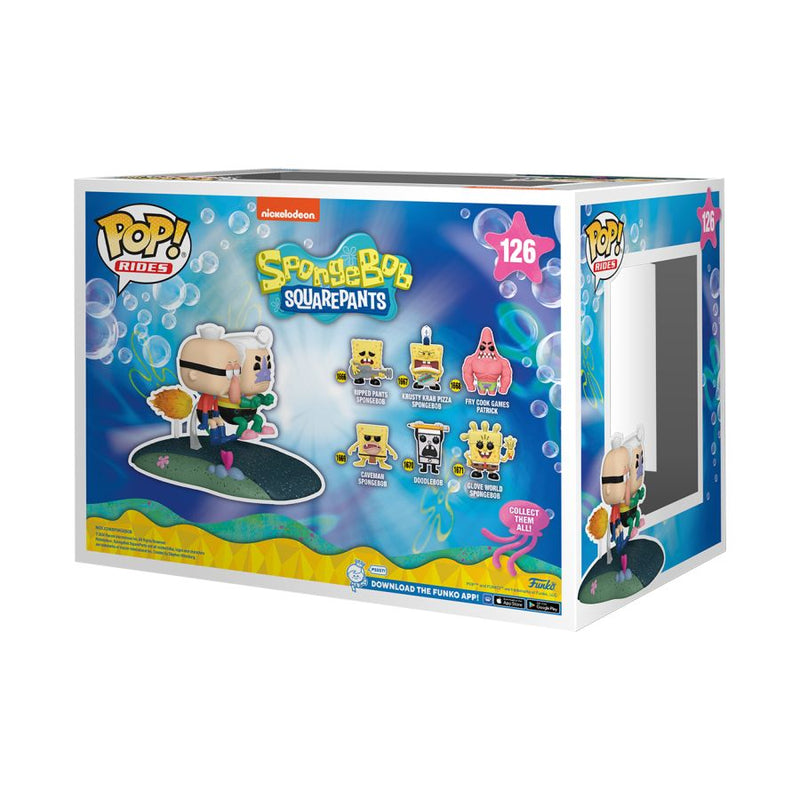 Spongebob Squarepants - Mermaidman & Barnacleboy with Invisible Boat Pop! Ride [RS]