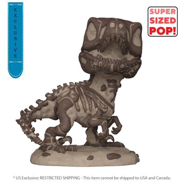 Jurassic Park - Velociraptor Fossil US Exclusive 6" Pop! Vinyl [RS]