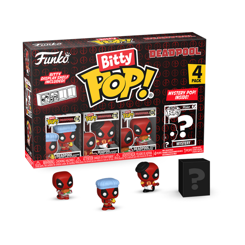 Deadpool - Bathtime Bitty Pop! 4 -Pack