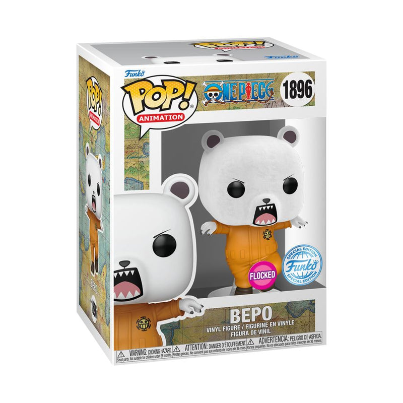 One Piece - Bepo US Exclusive Flocked Pop! Vinyl [RS]