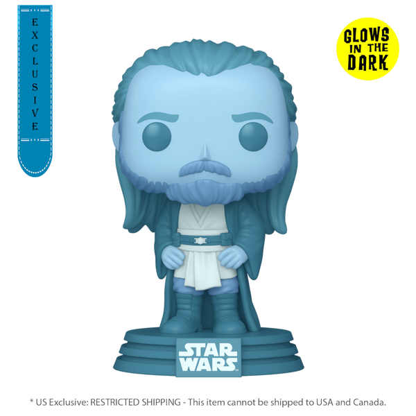 Star Wars - Qui-Gon Jinn (Force Ghost) Glow Pop! Vinyl [RS]