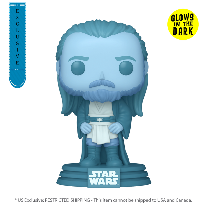 Star Wars - Qui-Gon Jinn (Force Ghost) Glow Pop! Vinyl [RS]