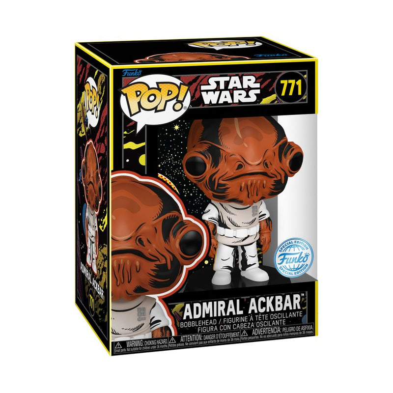 Star Wars - Admiral Ackbar Retro US Exclusive Pop! Vinyl [RS]