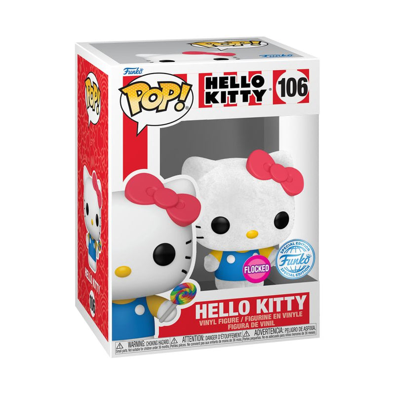 Hello Kitty - Hello Kitty (with Lollipop) Flocked Pop! Vinyl [RS]