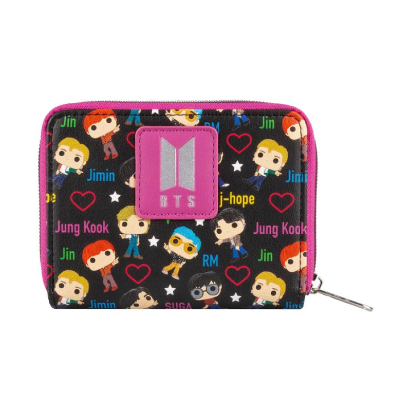 BTS - Band with Hearts All Over Print Wallet