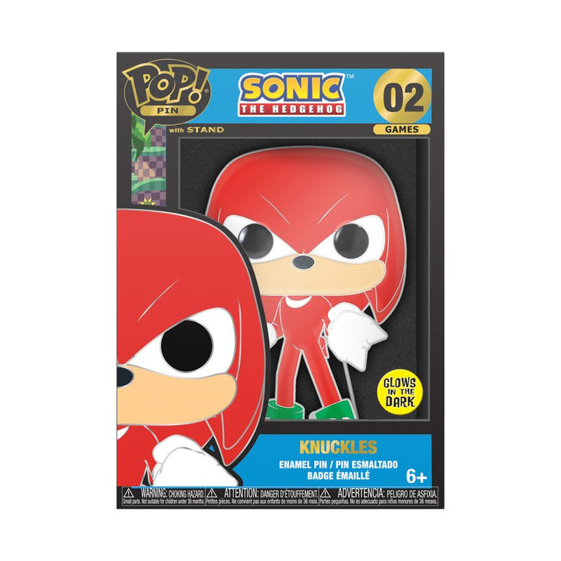 Sonic the Hedgehog - Knuckles Glow Enamel Pop! Pin