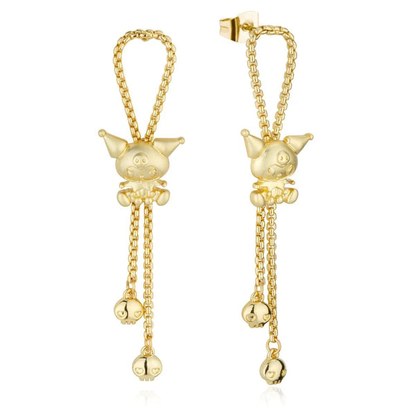 Sanrio - Kuromi Drop Earrings (Gold)