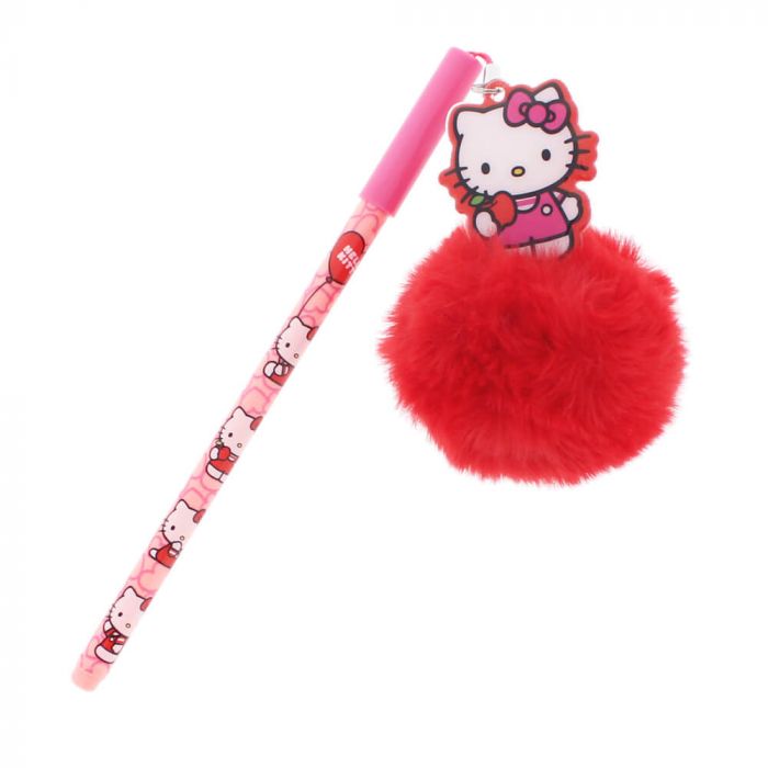 Hello Kitty Hearts & Bows Pom Pens (Assorted Colours)