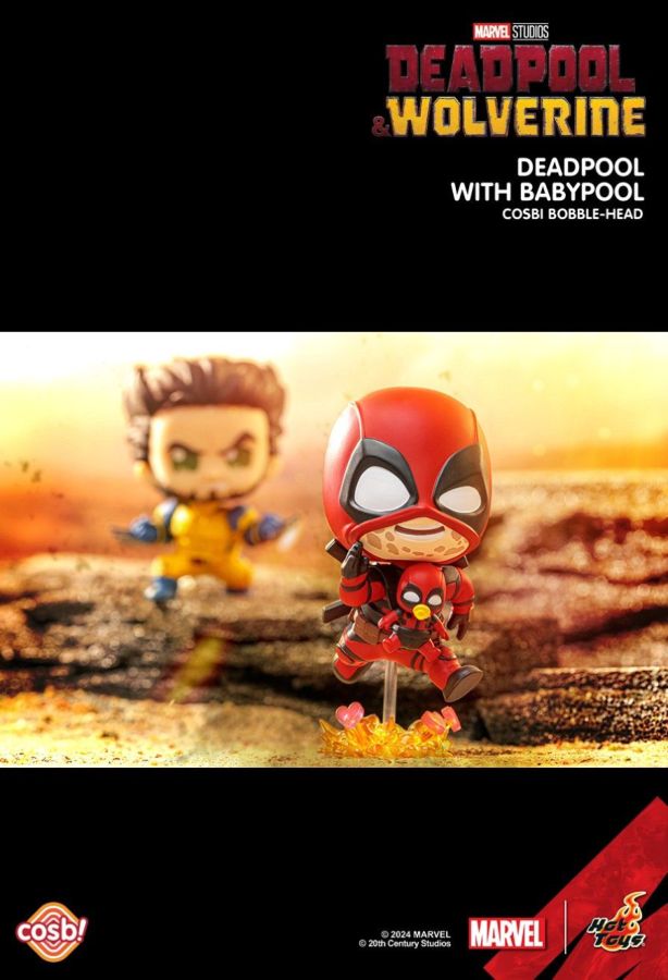 Deadpool vs Wolverine - Deadpool 3 Mystery Cosbi Bobble-head Blind Box