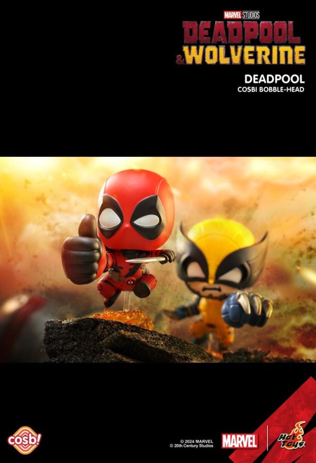 Deadpool vs Wolverine - Deadpool 3 Mystery Cosbi Bobble-head Blind Box