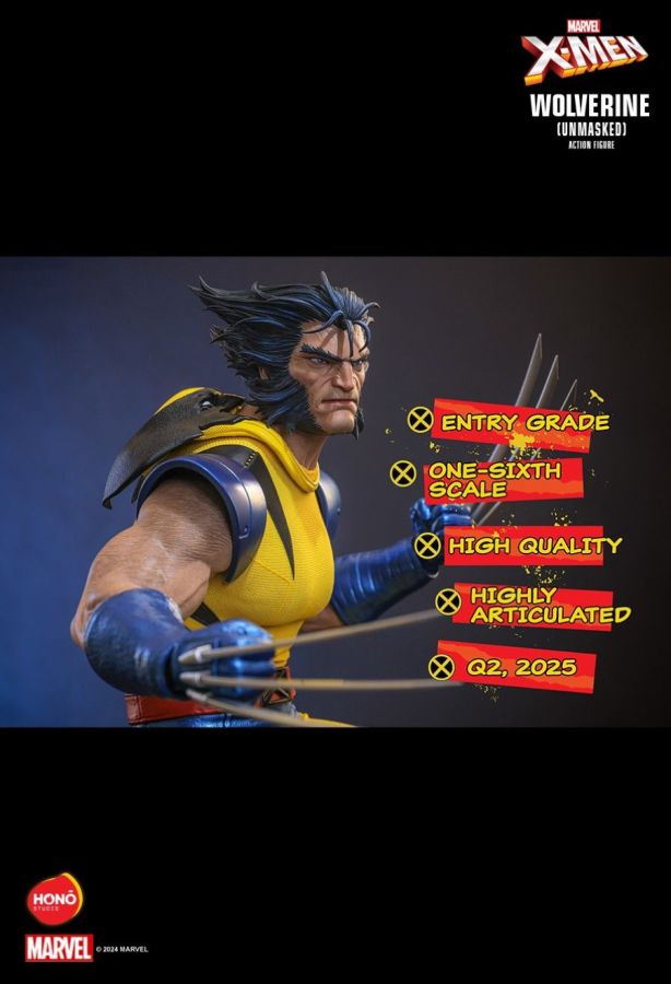 X-Men - Wolverine Unmasked (Hono Studios) 1:6 Scale Collectable Action Figure