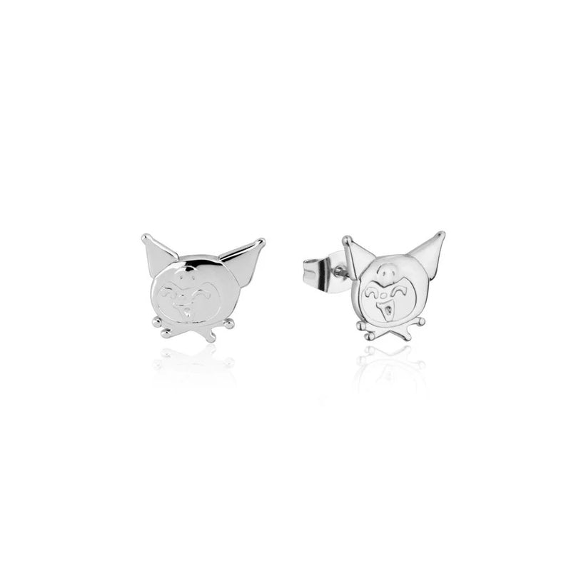 Sanrio - Precious Metal Kuromi Stud Earrings (Silver)