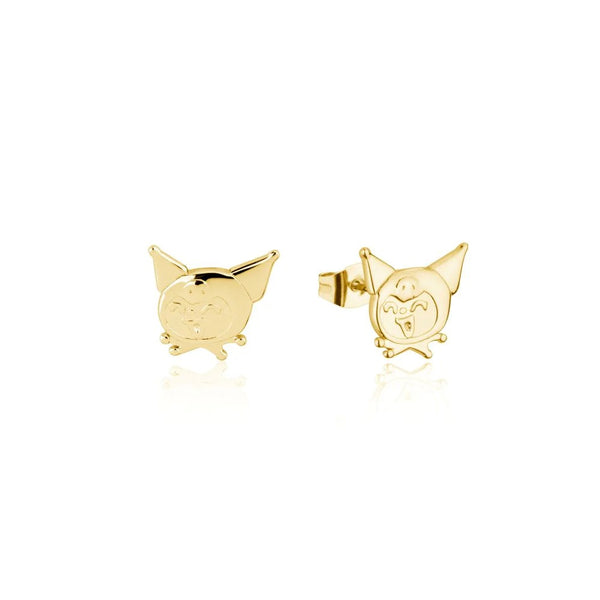 Sanrio - Precious Metal Kuromi Stud Earrings (Gold)