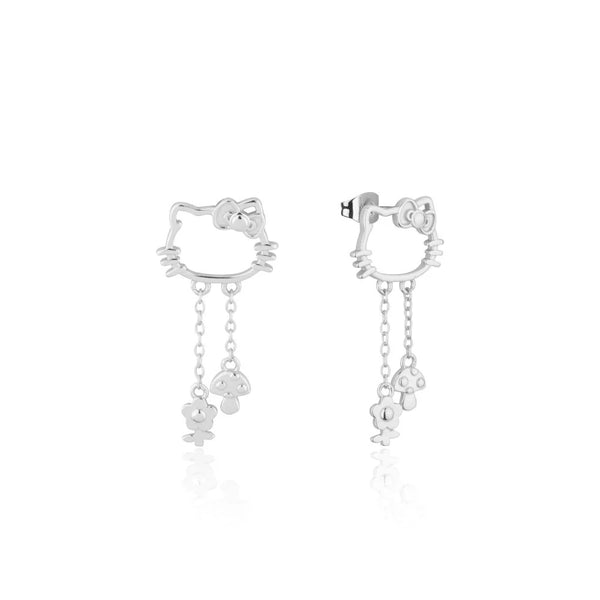 Sanrio - Precious Metal Hello Kitty Outline Stud Earrings (Silver)