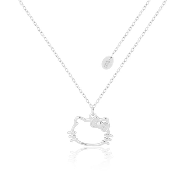 Sanrio - Precious Metal Hello Kitty Outline Necklace (Silver)