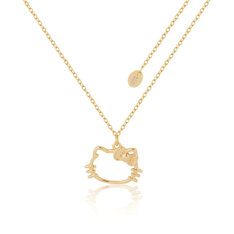 Sanrio - Precious Metal Hello Kitty Outline Necklace (Gold)