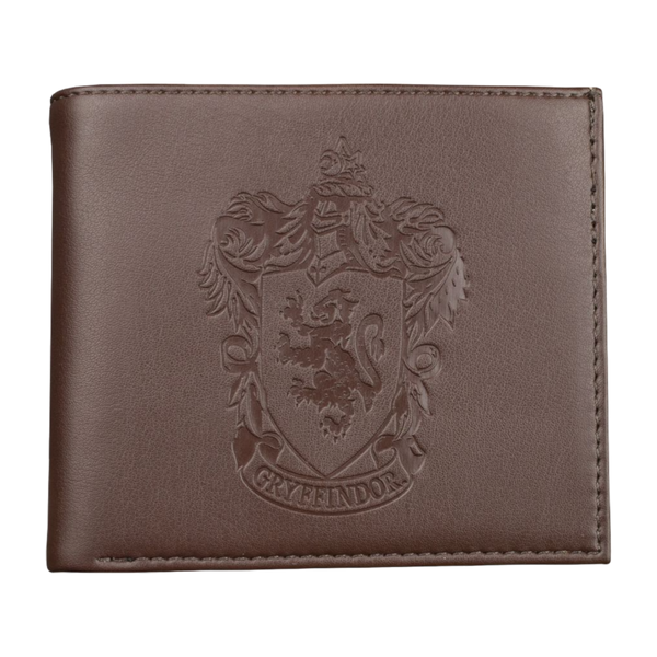 Harry Potter - Gryffindor Logo Embossed Brown Wallet