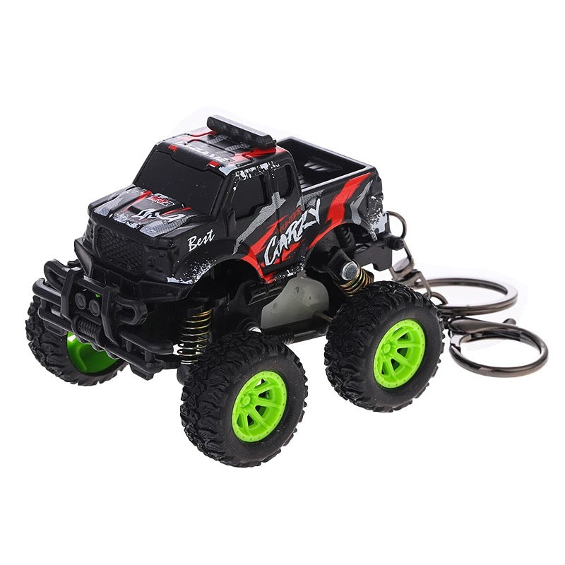 Monster Truck 4x4 Pull Back Action Keychain