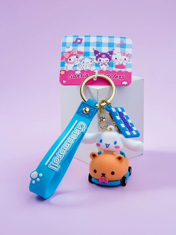 Sanrio - Hello Kitty and Friends Race Car Vinyl Keychain