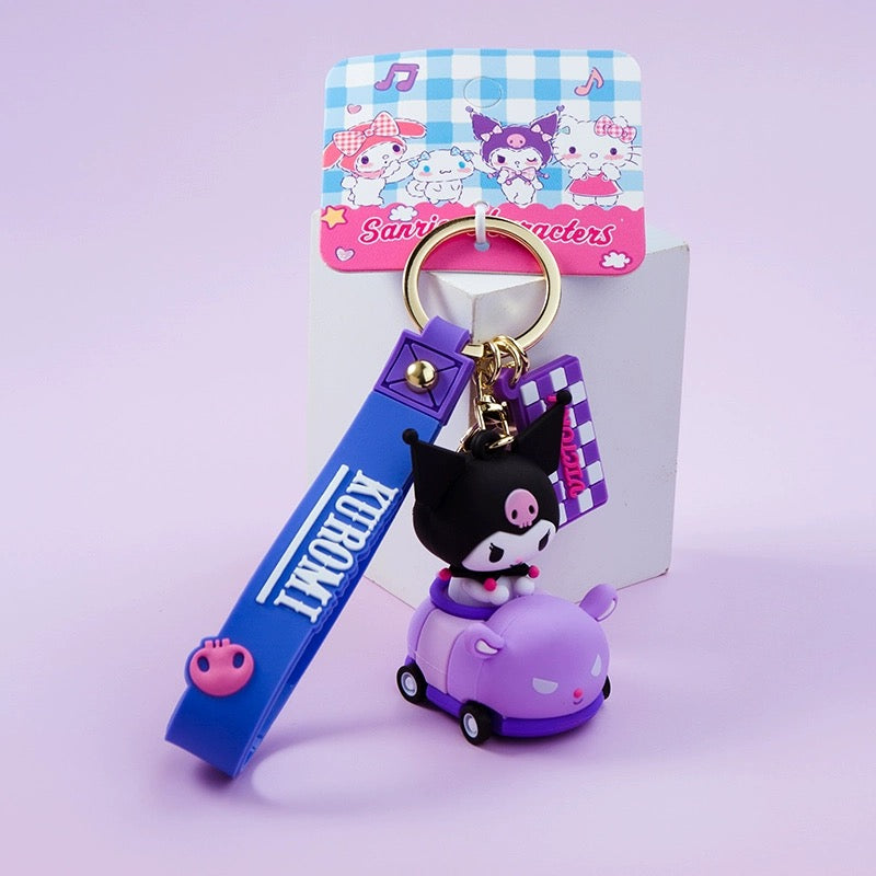 Sanrio - Hello Kitty and Friends Race Car Vinyl Keychain