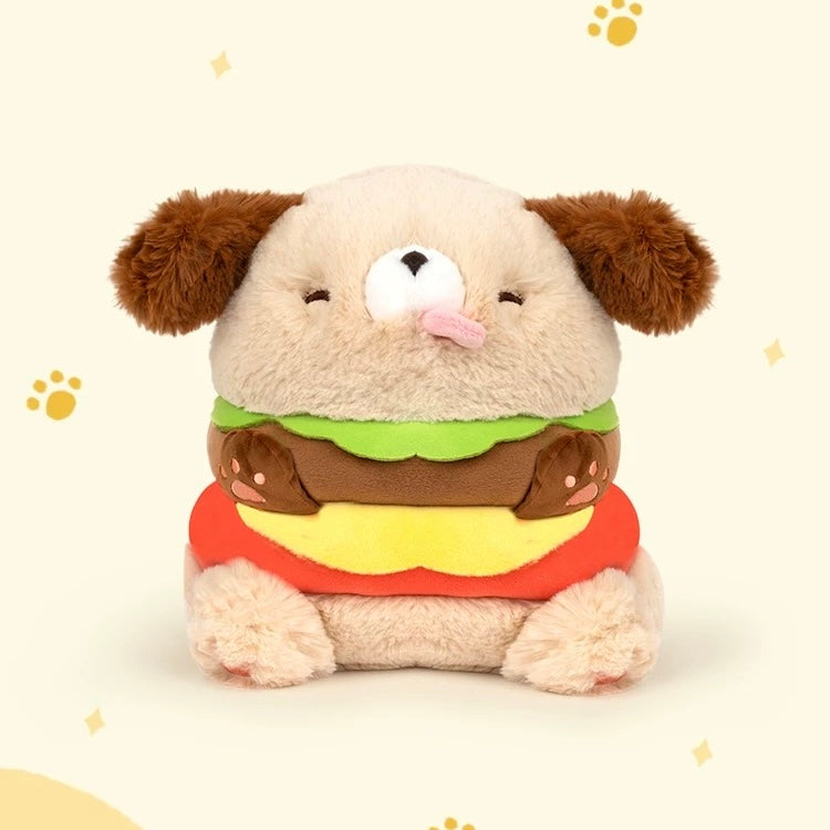 Hamburger Dog 35cm Plush Toy