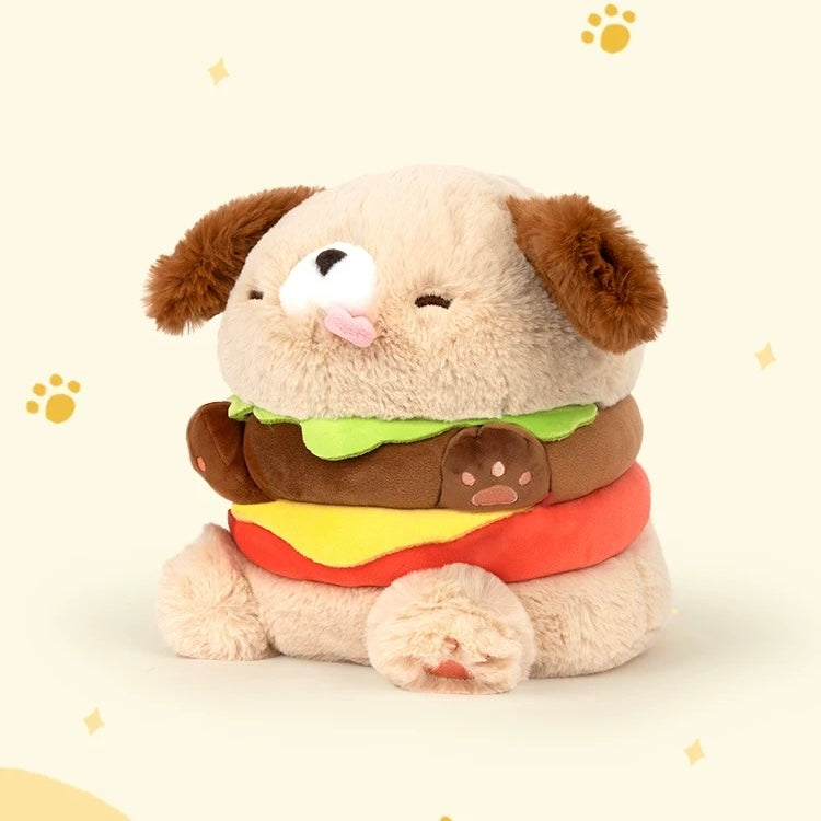 Hamburger Dog 35cm Plush Toy