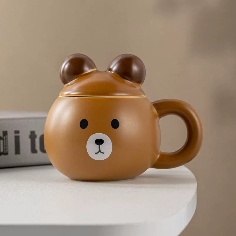 Bear 3D Mug with Lid - 420ml