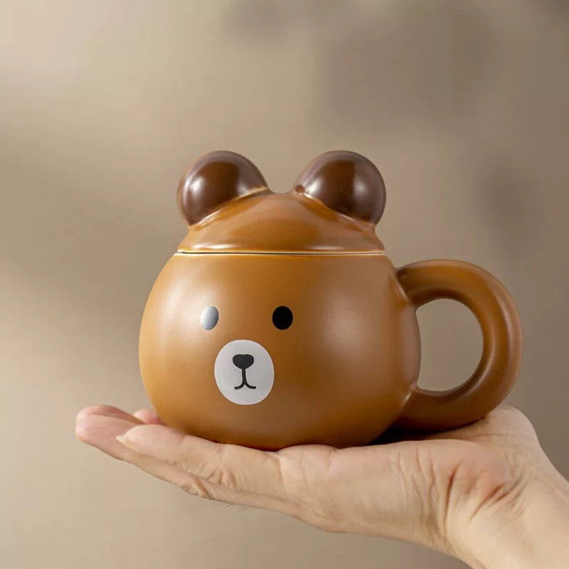 Bear 3D Mug with Lid - 420ml