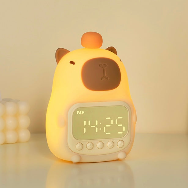 Capybara Alarm Clock with Nightlight