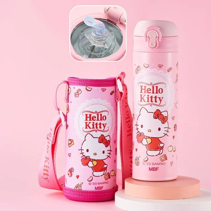 Sanrio Characters 316SS Drink Bottle with Sleeve 480ml