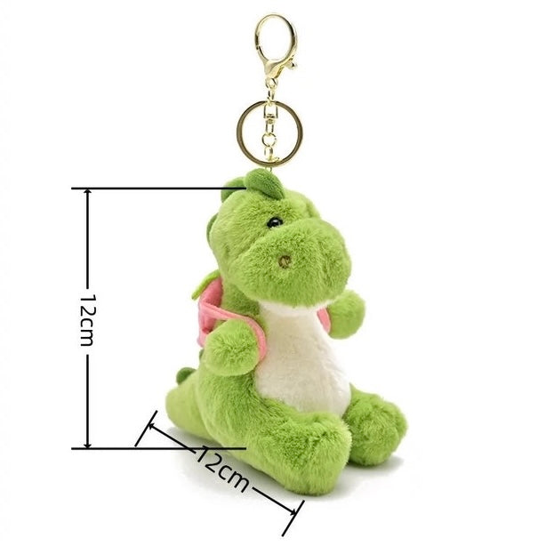 Dinosaur Backpack Plush Keychain