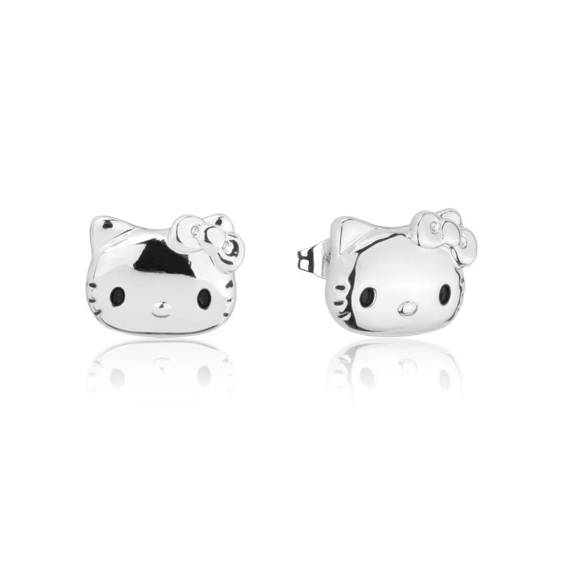 Sanrio - Hello Kitty Face Stud Earrings (Silver)