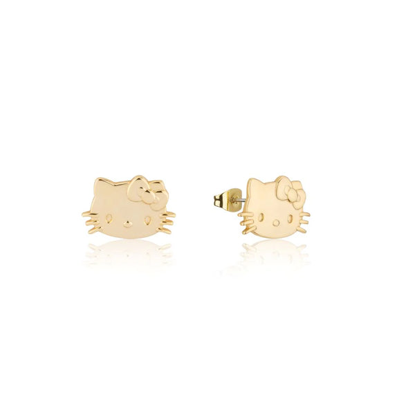 Sanrio - Precious Metal Hello Kitty Stud Earrings (Gold)