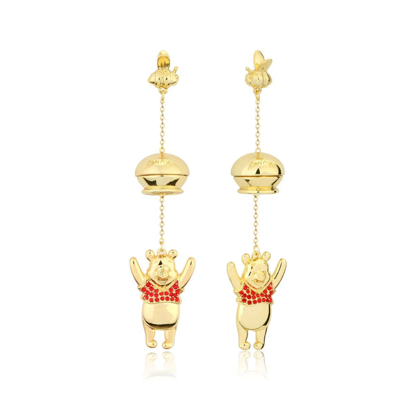 Disney - Winnie the Pooh Honey Pot Drop Earrings (Gold)