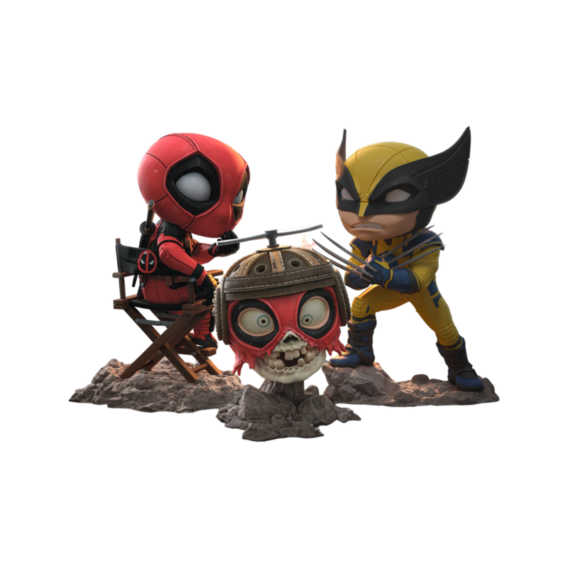 Deadpool & Wolverine - Deadpool, Wolverine & Headpool Minico Set